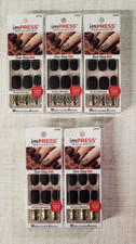 Kiss Impress Press-On Nails 24 Gel Nails Ultra Shine CLAIM TO FAME - LOT OF 5