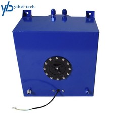 10 Gallon Coated Aluminum Racingdrifting Fuel Cell Gas Tanklevel Sender Blue
