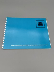 GM New Dimensions In Motive Power From Electromotive Booklet Brochure