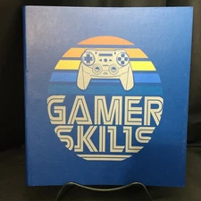 GAMER SKILLS ~ 1.5" ~ 3 RING BINDER PEN+ GEAR CONTROLLER ~ NEW