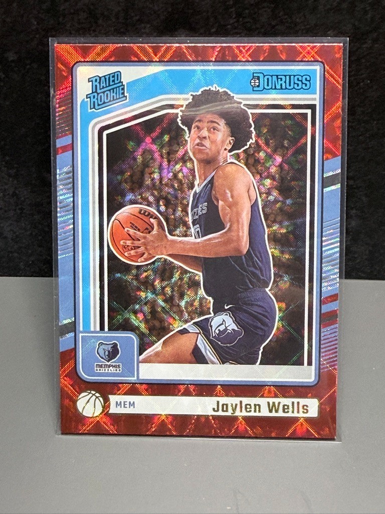 2024-25 DONRUSS RATED ROOKIE INTERNATIONAL Jaylen Wells #245 RC Grizzlies