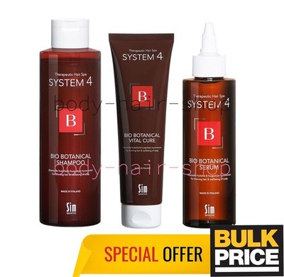 Sim Sensitive Bio Botanical Serum + Shampoo + Conditioner Therapeutic 3-Pack Set