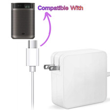 65W Type-C AC Adapter For XGIMI MoGo 2 Pro 1080P Portable Projector White