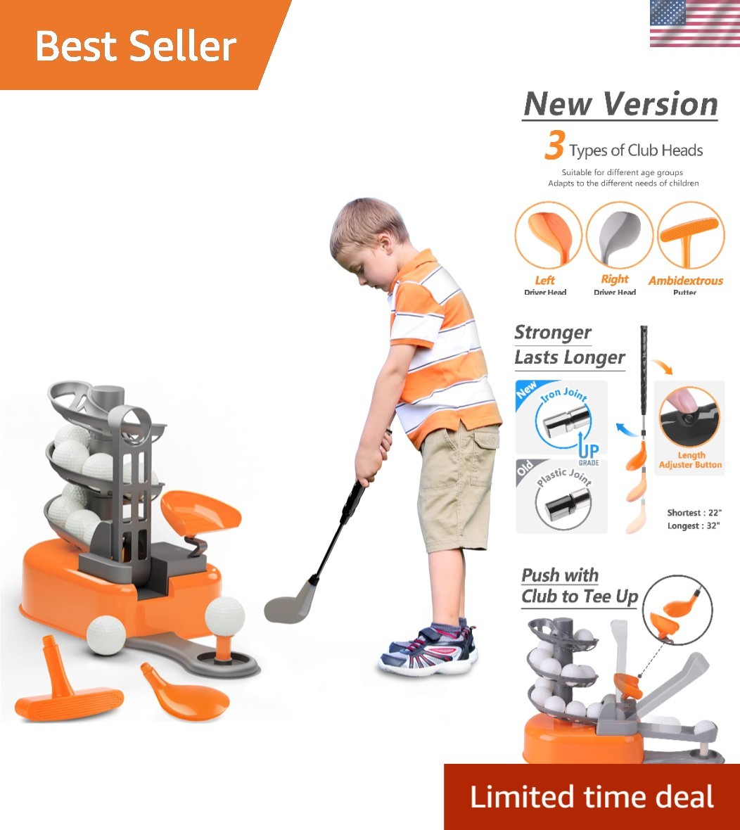 Set With Ball-to-tee Trainer &ndash; 1 Club, 15 Balls, 3 Heads | Safe Fun