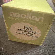 Aeolian 1516 Beale Street Blues Instrumental Player Piano Roll J. Lawrence Cook