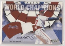 2002 Topps Stadium Club World Champions Relics Tom Glavine #WC-TG HOF 0e5c