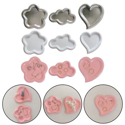 Stilvolles Design Harz Teller Schmuck Tablett für moderne und minimalistische A