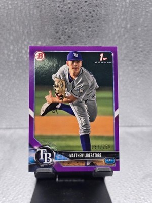 2018 Bowman Draft Paper Matthew Liberatore Purple 1st Bowman 87/250!