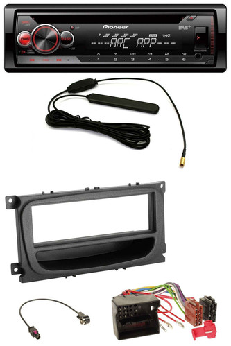 Pioneer CD USB AUX DAB MP3 Autoradio für Ford C-Max Focus Galaxy ab 2007 Ablagef - Bild 1 von 10