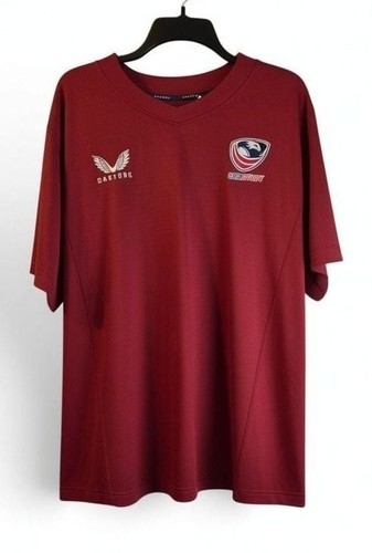 Castore USA Rugby 2024/25 Pro Training Jersey Red Size 2XL