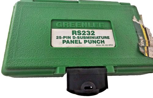 Greenlee RS232 25-Pin D-Subminiature Panel Punch 7/16" 34420