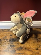 Walt Disney World Safari Eeyore Plush Stuffed Animal Kingdom 10" W/Tags Vintage