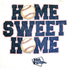 Vintage 90s No Fear Home Sweet Home Baseball T Shirt Men’s XL