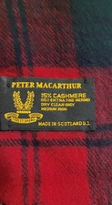 Peter MacArthur scarf red/black fannel Cashmere and fine merino