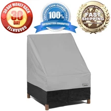 29-Inch Patio Chair Cover Waterproof Outdoor Furniture Grey Winter Protection