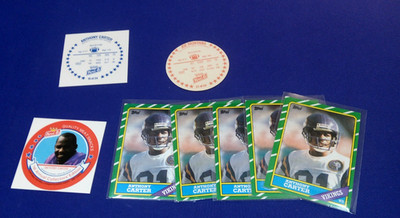 1989 1ST KING B DISC SQUARE PROOF BLUE BACK VARIATION anthony carter +5 rc 1986