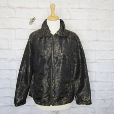 CHICO'S Leopard Print Windbreaker Jacket Women's size 1 , S, 8/10