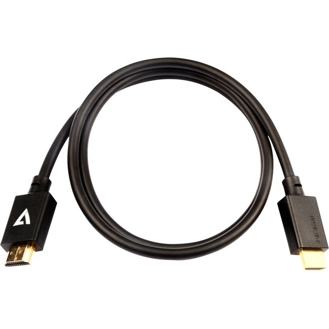 Видеокабель V7 Black Pro HDMI Male to HDMI Male 1 м 3,3 фута (v7hdmipro-1m-blk)