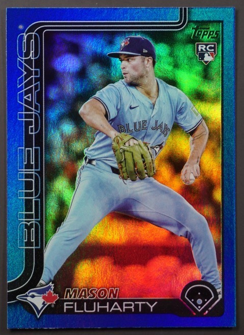 Mason Fluharty - 2025 Topps Update Series US138 Blue Rainbow Foil 104/150