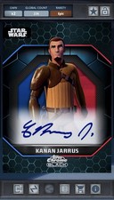 Star Wars Card Trader Chrome Black 2024 Light Side Signature - Kanan Jarrus
