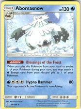 Abomasnow 38/156 Rare Ultra Prism Pokemon Moderately Played