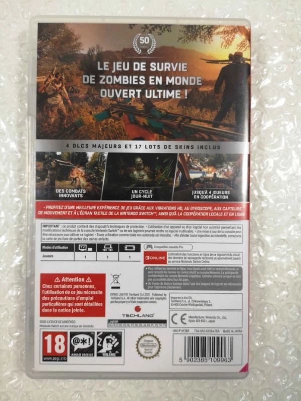 DYING LIGHT - PLATINUM EDITION SWITCH FR OCCASION (GAME IN ENGLISH/FRANCAIS/DE/E, photo 2 sur 5