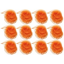 12Pcs Dance Scarves 24" x 24" Juggling Scarves for Magic Music Orange