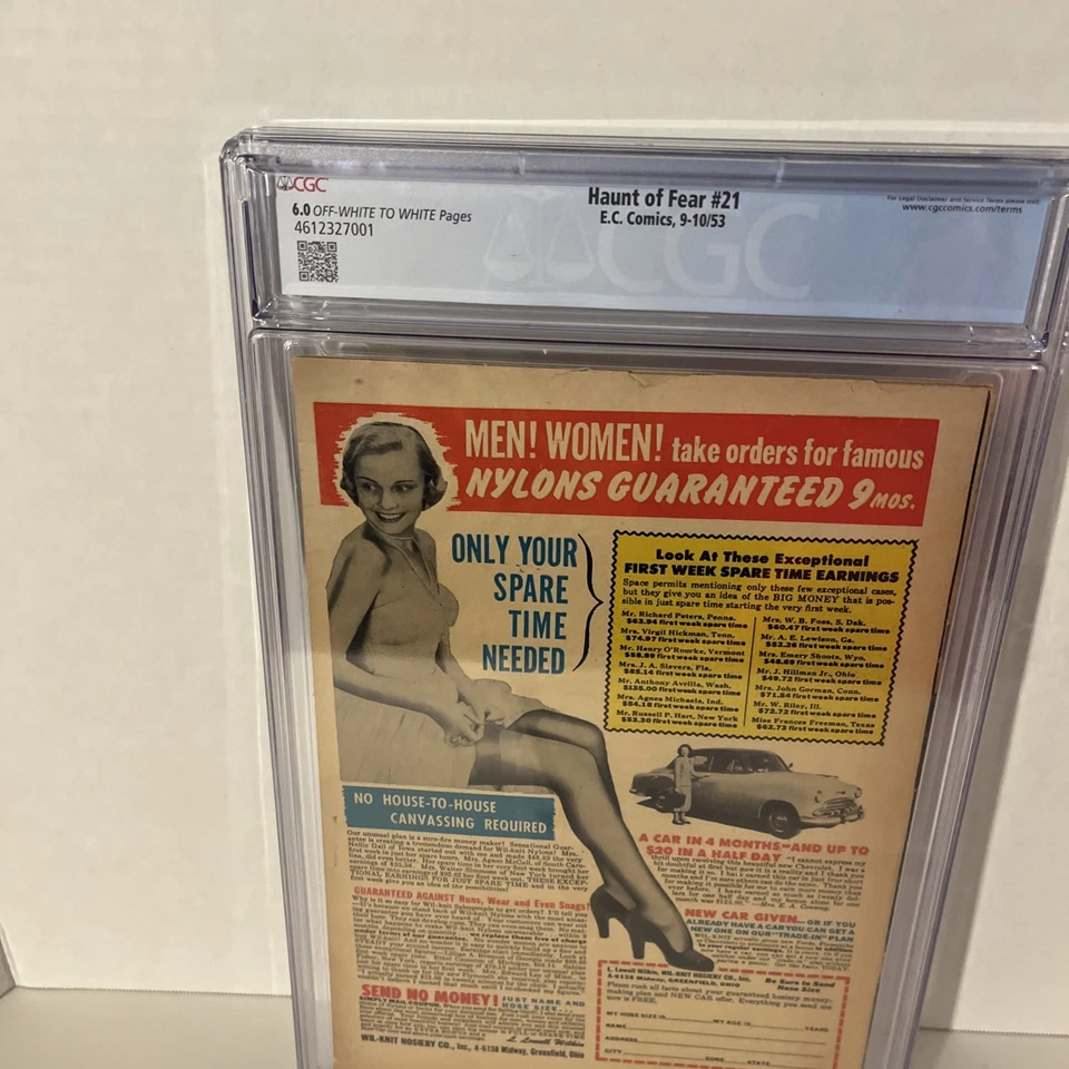 The Haunt of Fear #21 EC 1953 CGC 6 Golden Age Pre-Code Horror Off White-White - Image 4 of 4