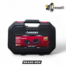 Husky 3/8 in. Drive SAE/Metric 6-Point Impact Socket Set (44-Piece)
