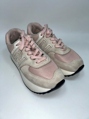 New Balance 574+ Women`s Platform Snekers Rose Water Beige WL574ZAC Size 8