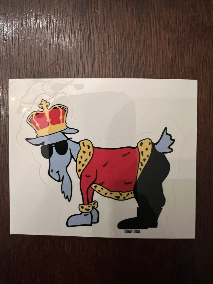 GOAT USA King Goat Sticker. Single Sticker. Brand New.