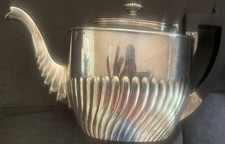 A. G. Dufva Teekanne versilbert (Silberauflage) mit Deckel,aus Schweden 1899