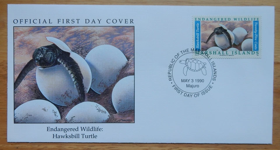 Set of 8 First Day of Issue Stamped Envelopes 1990 - Endangered Wildlife - Image 2 of 4