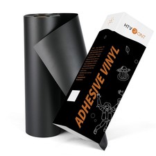 HTVRONT Black Permanent Vinyl, 12 x 100 FT Matte Black Permanent Adhesive Vi...