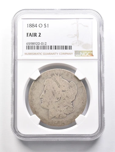 LOWBALL 1884-O Morgan Silver Dollar NGC Low Ball FR2 FR-2 Fair Pocket Piece *842