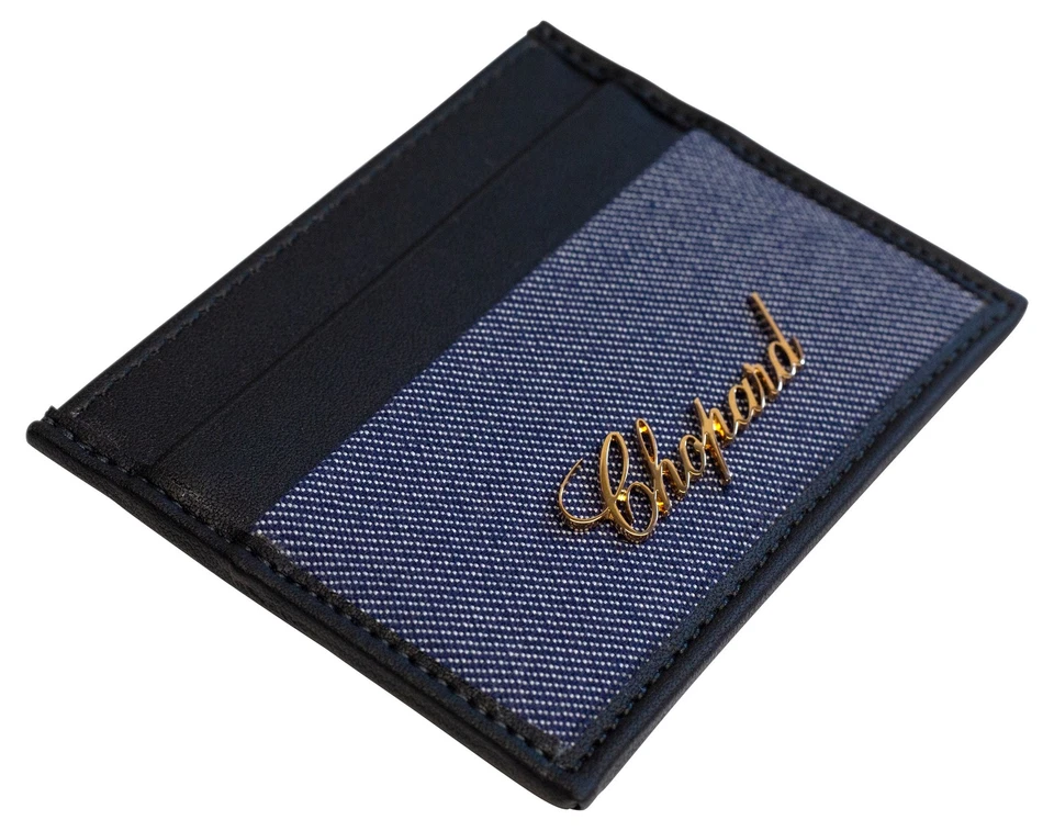 Tarjetero Chopard clásico negro cuero/denim unisex 95015-0527 Foto 3 de 4