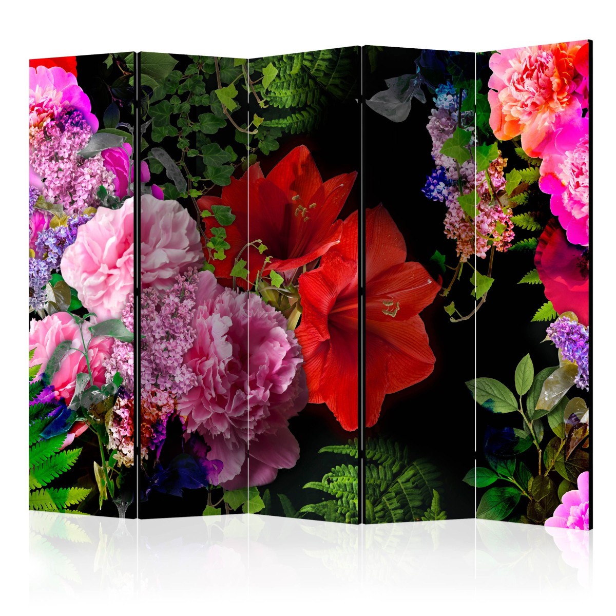 Paravent 5 volets Summer Evening 172x225 cm en toile de salon