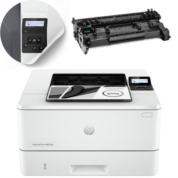 Hp Laserjet Pro 4002Dw S/W Laserdrucker Wlan Duplex Mit Toner-image