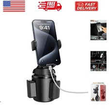 Universal Car Cup Phone Holder Quick Extension Long Arm 360 Swivel Adj...
