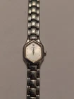 Seiko Womens Watch Silver Tone Oval V400-5631 New Battery 5.75”