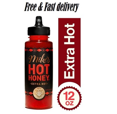 Mike's Hot Honey Extra Hot Honey with a Kick! Gluten-Free & Paleo, 12 oz