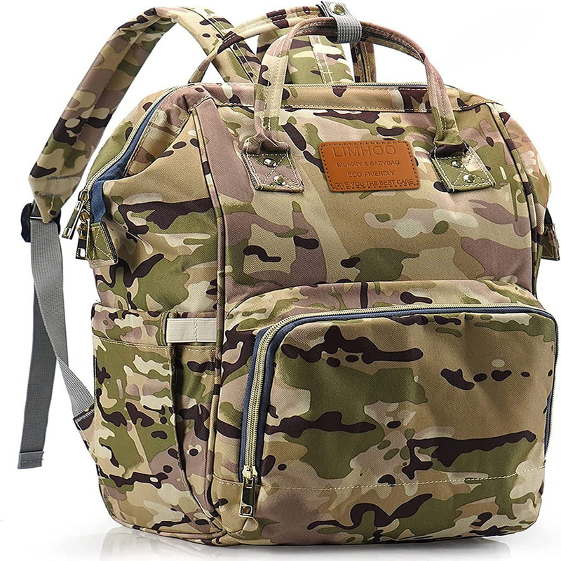 For Men Dad Waterproof Large Canvas Camo Nappy Bags