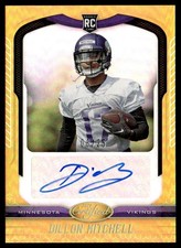2019 Panini Certified Rookie Signatures Mirror Gold Dillon Mitchell Auto 08/25