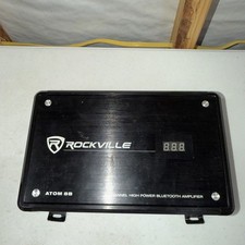 Rockville ATOM 8B 8 Channel 3500 Watt Marine/Boat Amplifier Amp UNTESTED 