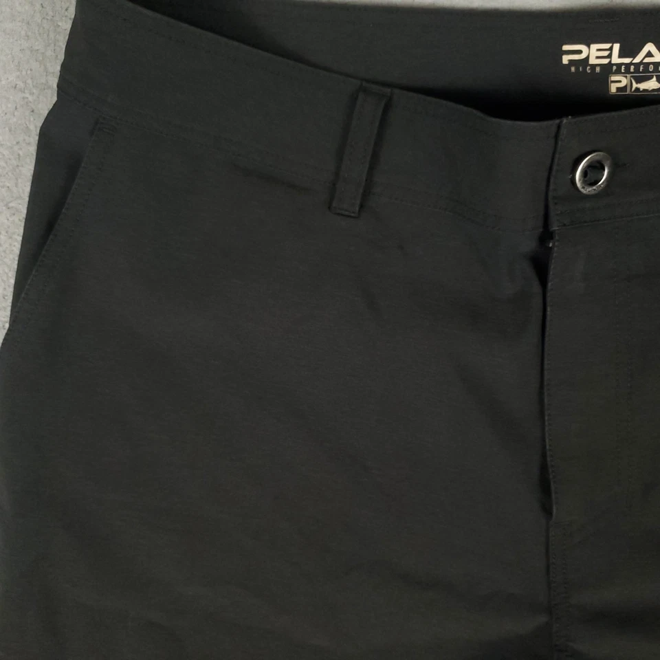 Pantalones Cortos Pelágicos Para Hombres 40 Negros Híbridos Rendimiento Informales Bolsillos Cortados Chinos Foto 2 de 4