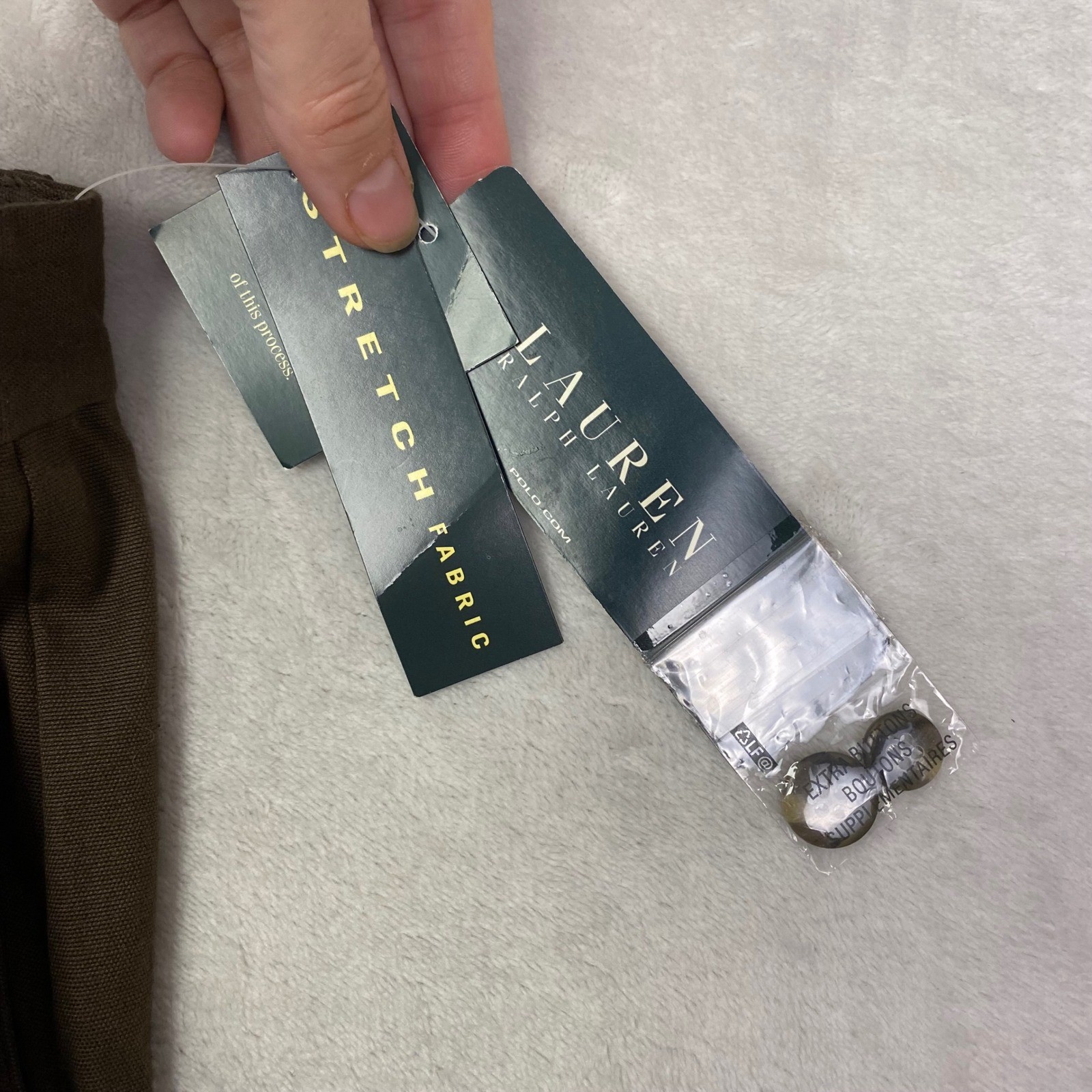 Lauren Ralph Lauren Classic Fit Sepia Olive Stretch Dress Pants Size 12 NWT thumbnail 5