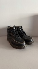 Dr. Martens Black Leather Moc Toe Ankle Boots Men's Size 10