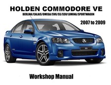 HOLDEN VE COMMODORE 2007 to 2009 WORKSHOP MANUAL - PDF Files
