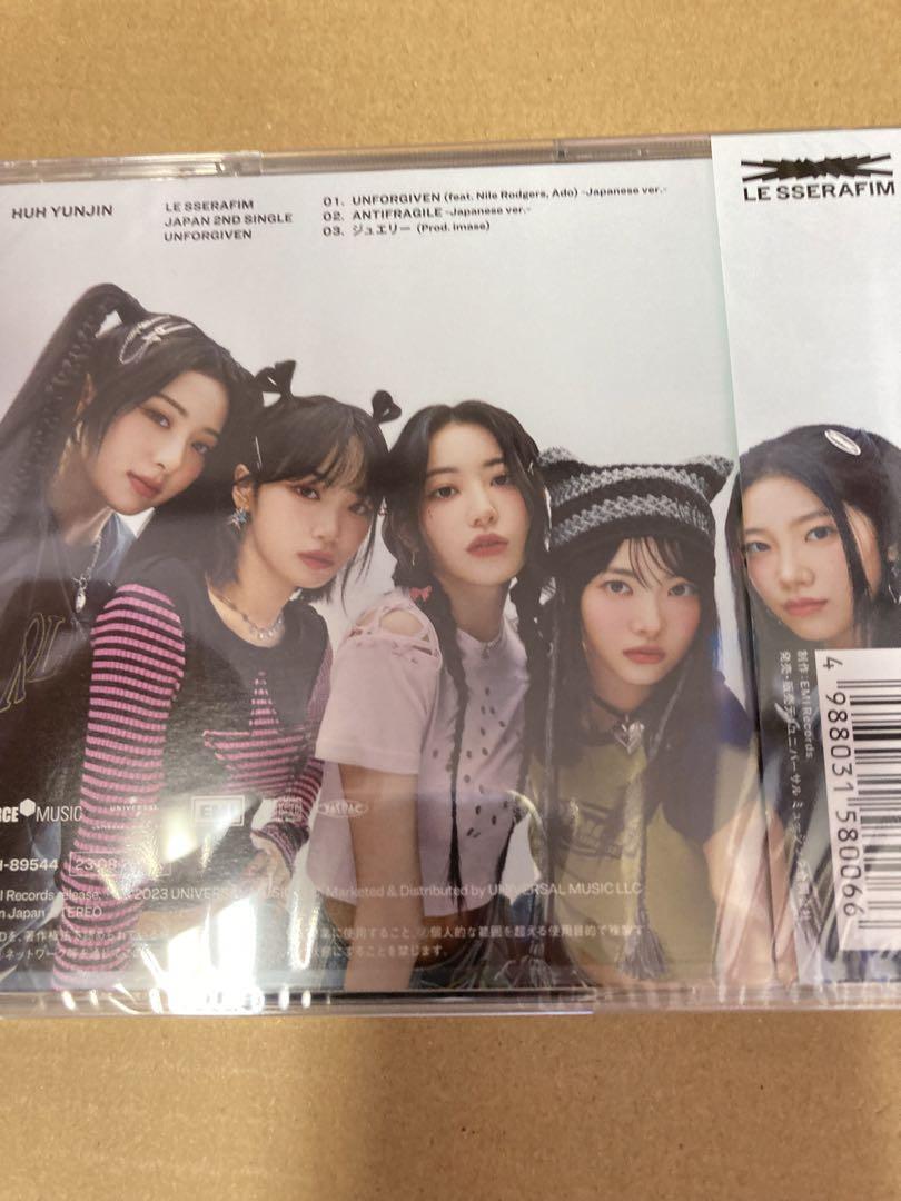 LE SSERAFIM UNFORGIVEN HUH YUNJIN Solo Jacket Edition CD UPCH