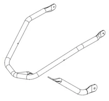 SPI 2015-2016 550 Indy Voyageur 155" Polaris FRONT BUMPER POL PRO RMK SM-1249 NE